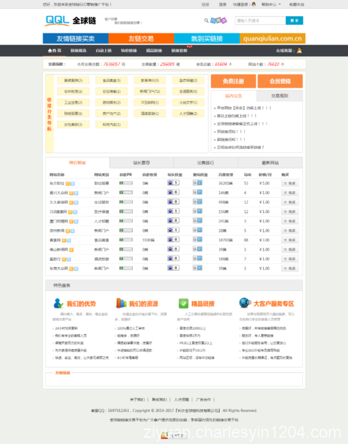 Thinkphp 友链买卖互换程序 仿alivv爱链网友链交易平台源码