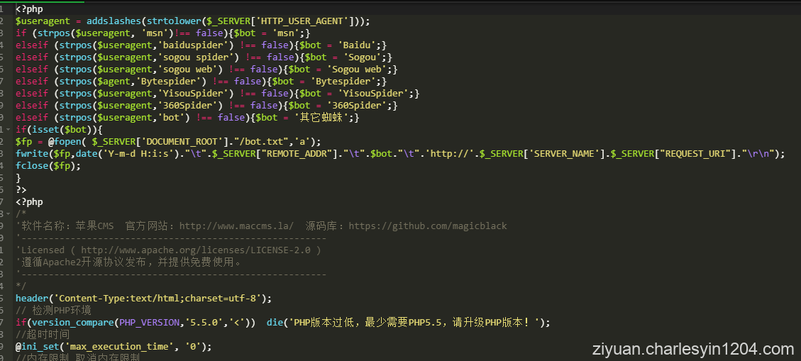 蜘蛛来访爬取链接详情记录导出TXT文件 PHP脚本